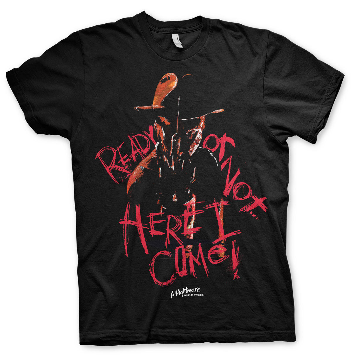 A Nightmare on Elm Street Freddy Kruger Here I Come T-Shirt