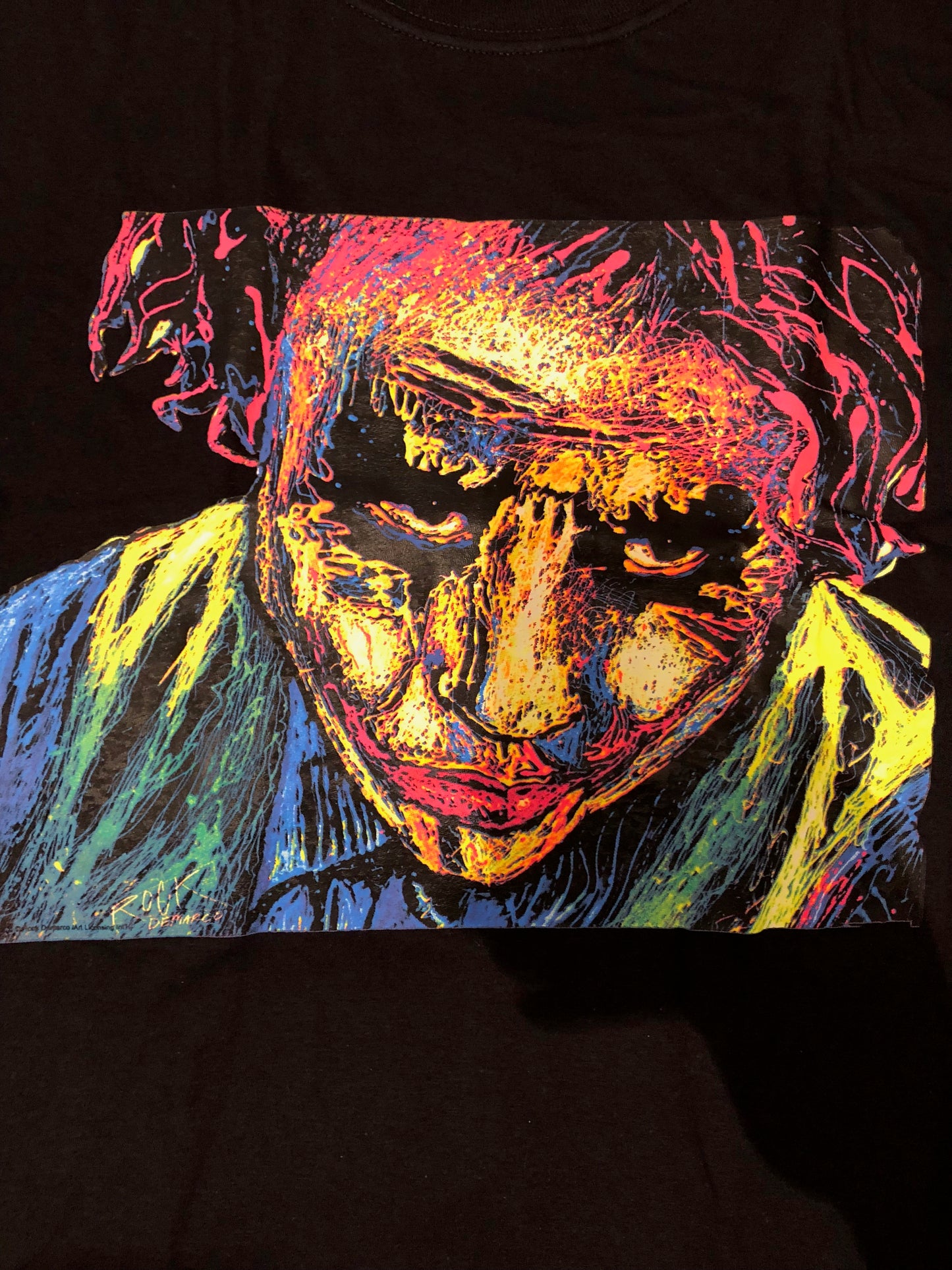 The Joker Neon Heath Ledger Woman T-Shirt