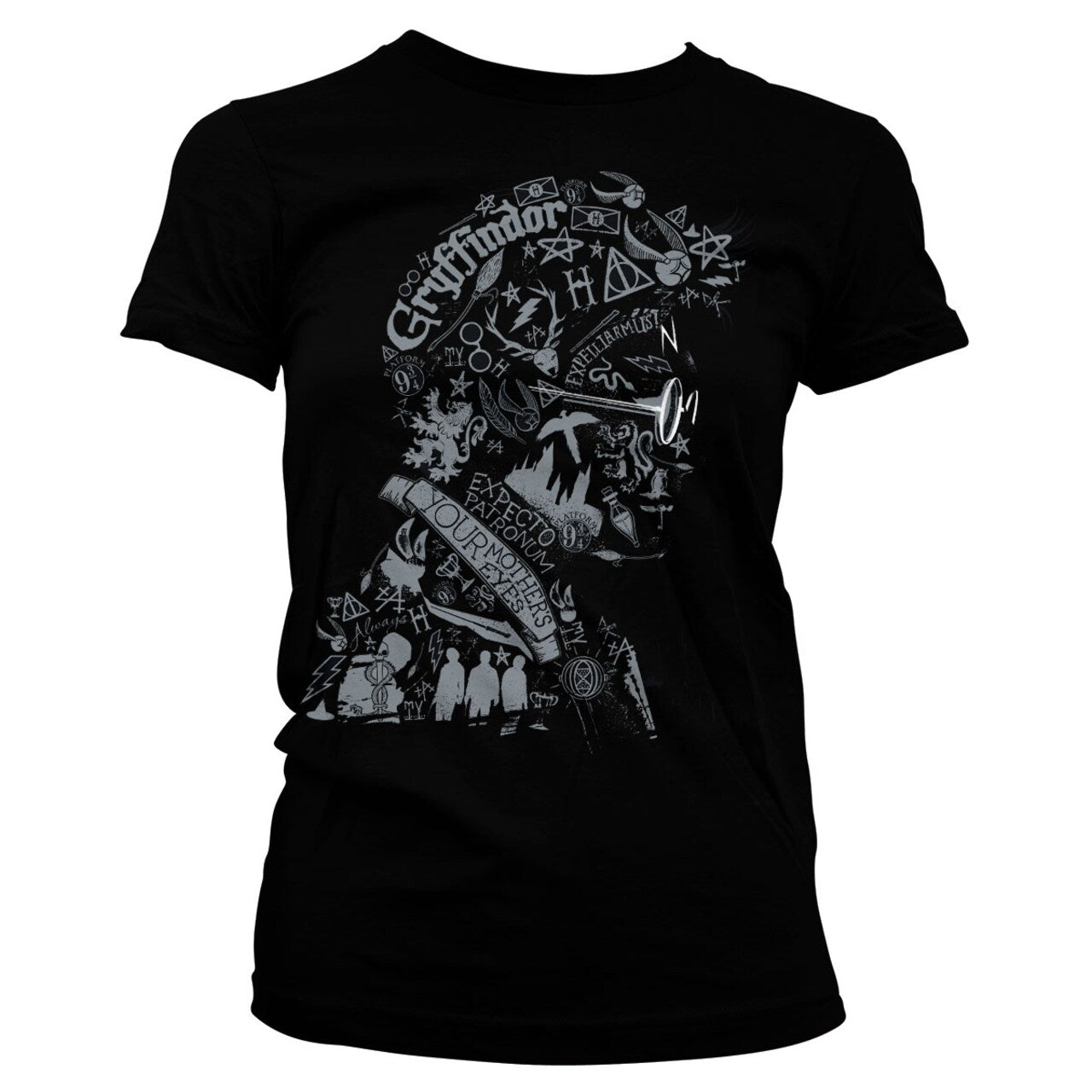 Harry Potter Wordings and Symbols Woman T-Shirt